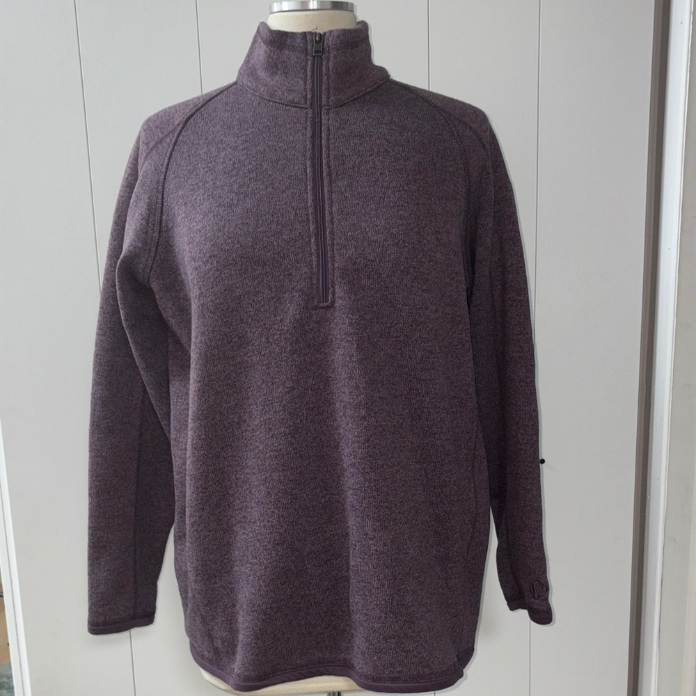 Women's Purple Half-Zip Sweatshirt